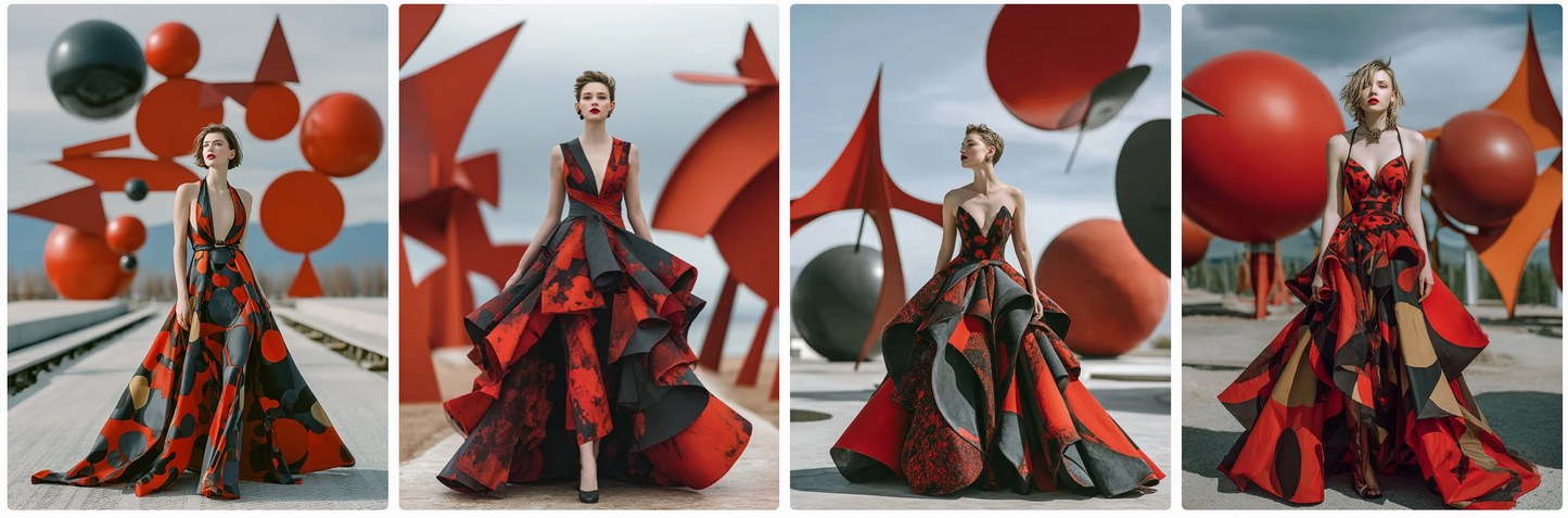 Bundle 6 PDFs! Couture Around the World: 180 MidJourney Prompts Inspired by Global Artists