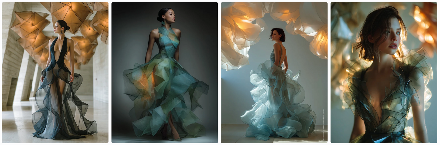 Bundle 6 PDFs! Couture Around the World: 180 MidJourney Prompts Inspired by Global Artists