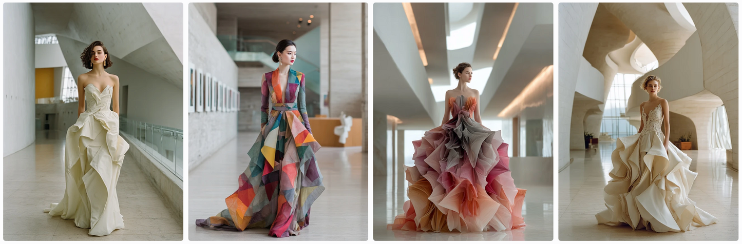 Bundle 6 PDFs! Couture Around the World: 180 MidJourney Prompts Inspired by Global Artists