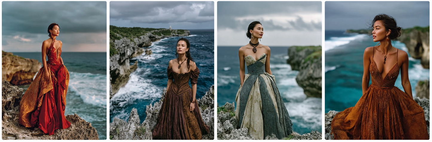 Bundle 6 PDFs! Couture Around the World: 180 MidJourney Prompts Inspired by Global Artists