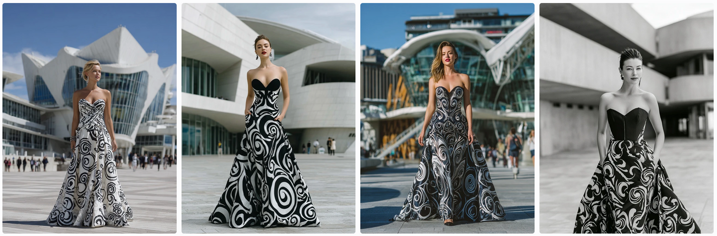 Couture Summer Dresses Inspired by Oceanian Artists — 30 MidJourney Prompts