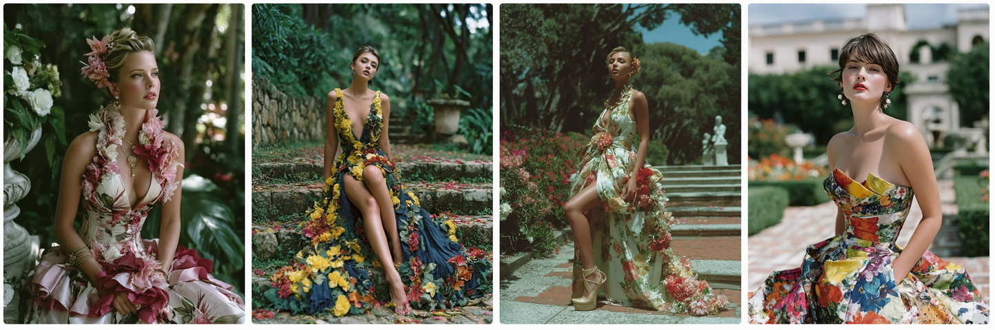 Couture Summer Dresses Inspired by Oceanian Artists — 30 MidJourney Prompts