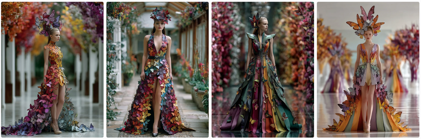 Butterfly Couture Editorial 60 Prompts collection