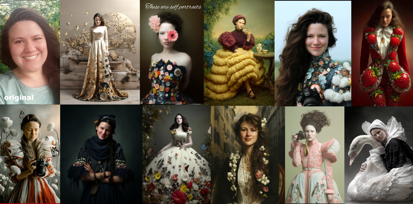 New! First 20 get 50% off! Bespoke artwork -AI creative portraits (Personliga AI porträtt)