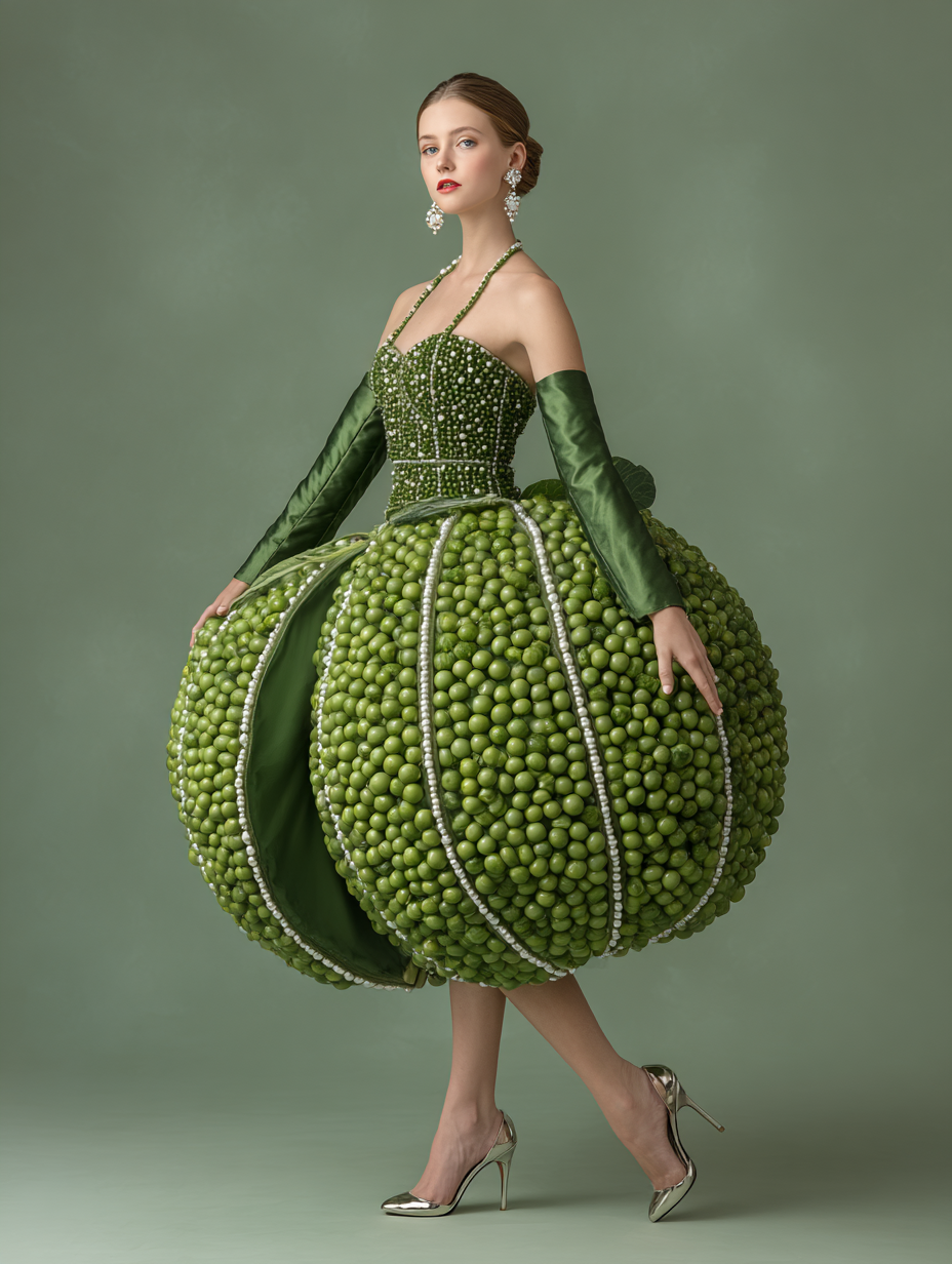 Fruit & Vegetables inspired Couture — 60 MidJourney Prompts