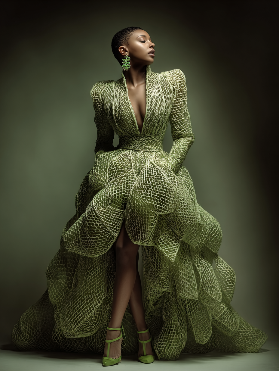 Fruit & Vegetables inspired Couture — 60 MidJourney Prompts