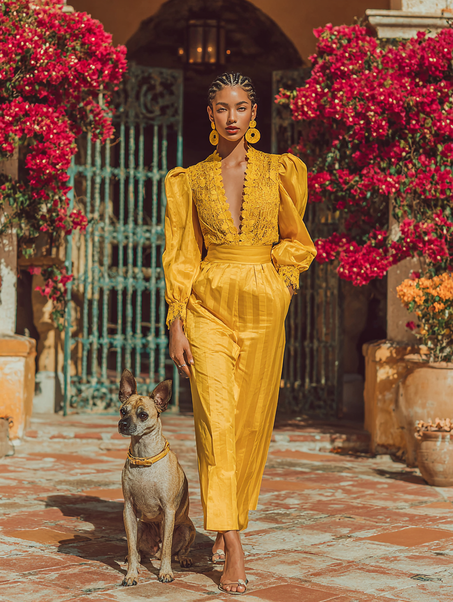Couture Companions — 60 Editorial Prompts of Cats, Dogs, Pets & Farm Animals