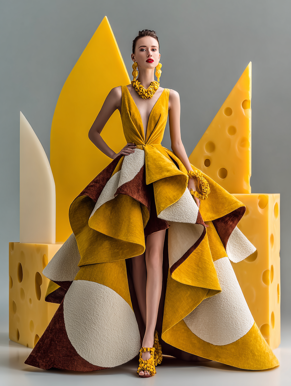 Fruit & Vegetables inspired Couture — 60 MidJourney Prompts