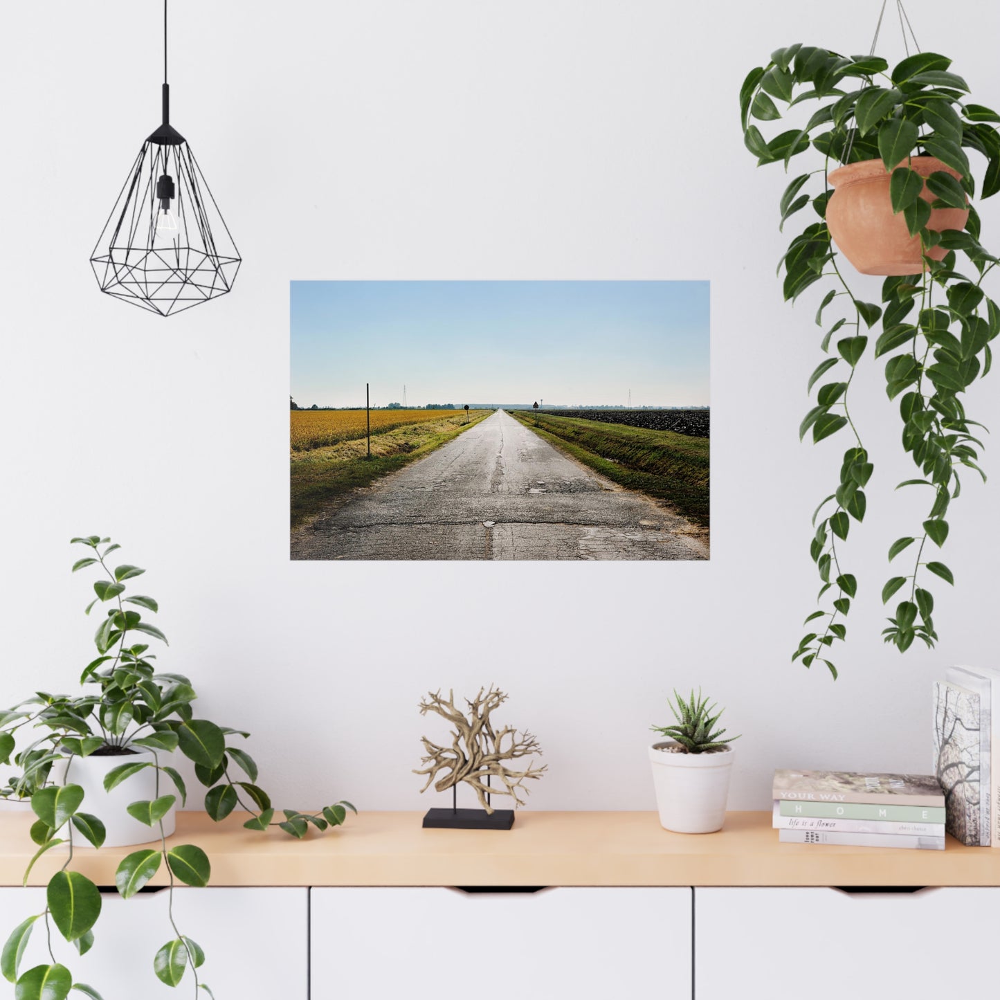 Italian road lanscape photograph fine art poster wall art photo