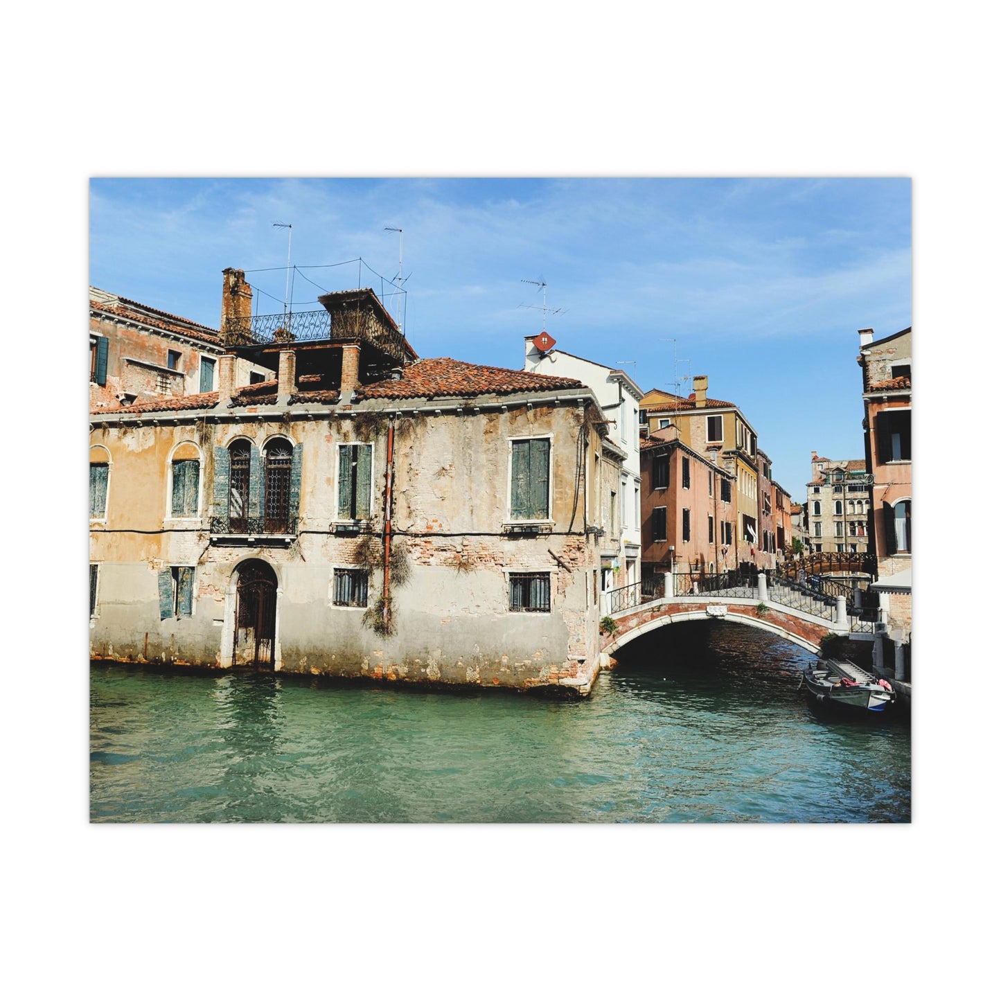 Old house in Venice Italy photograph fine art poster wall art photo