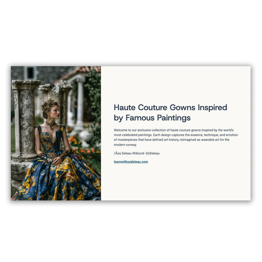 3 PDF bundle- Couture inspired by animals and art- 180 prompt collection
