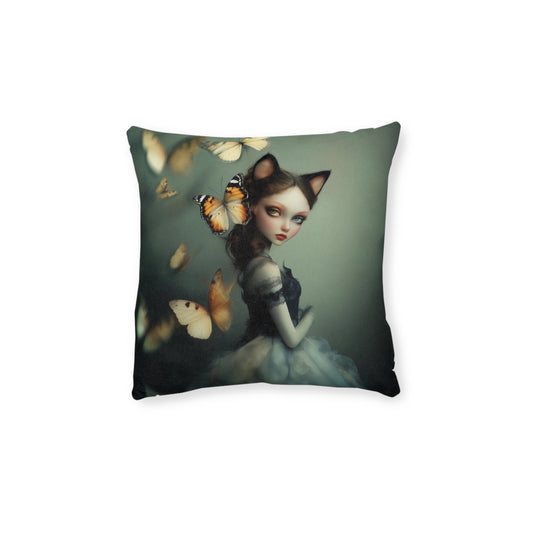 Cat Fairy Square Pillow