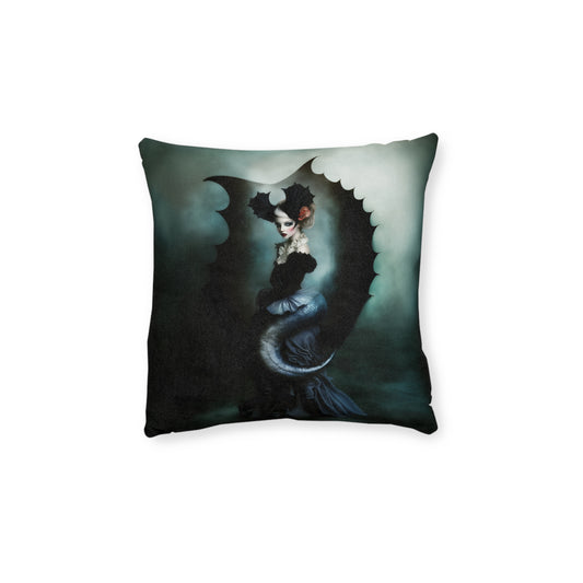 Gothic Mermaid Square Pillow