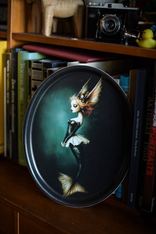 Fairy mermaid tray oval 25x33cm
