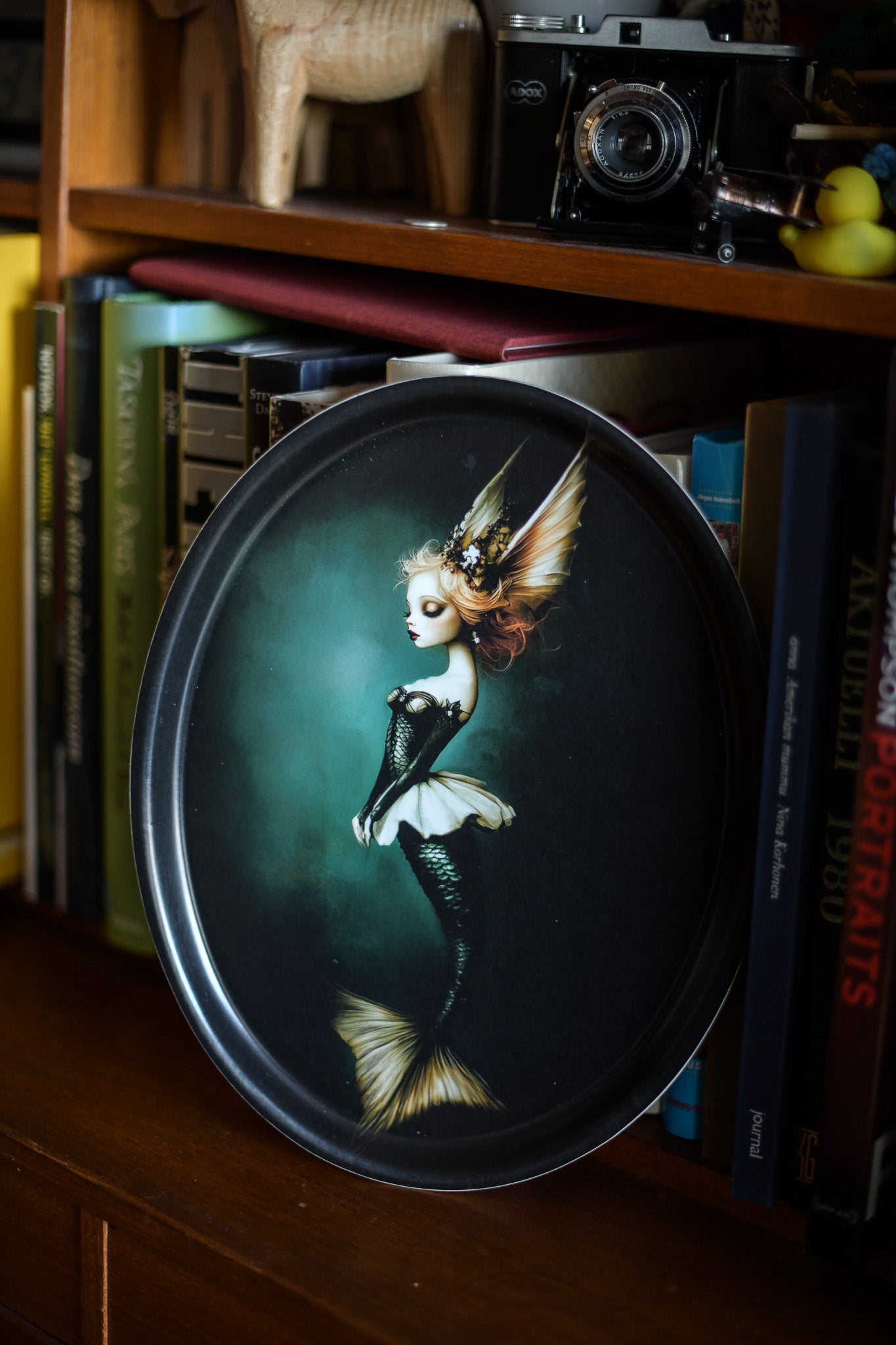 Fairy mermaid tray oval 25x33cm