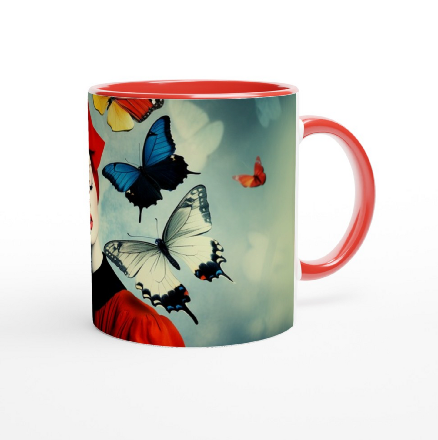 Red bow Mug