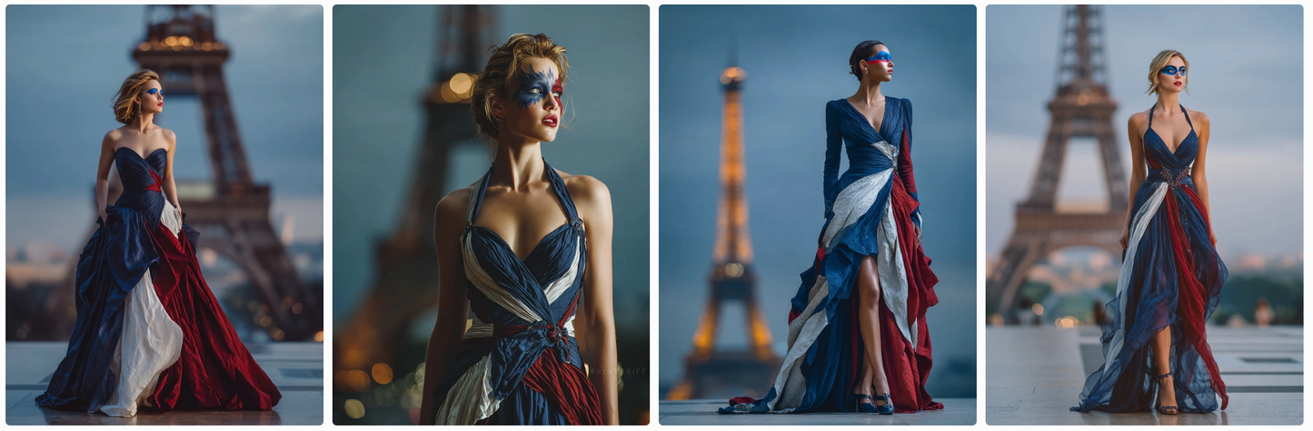 Fashion inspired by all the Flags of Europe – Couture & Prêt-à-Porter 47x2 prompts Bundle