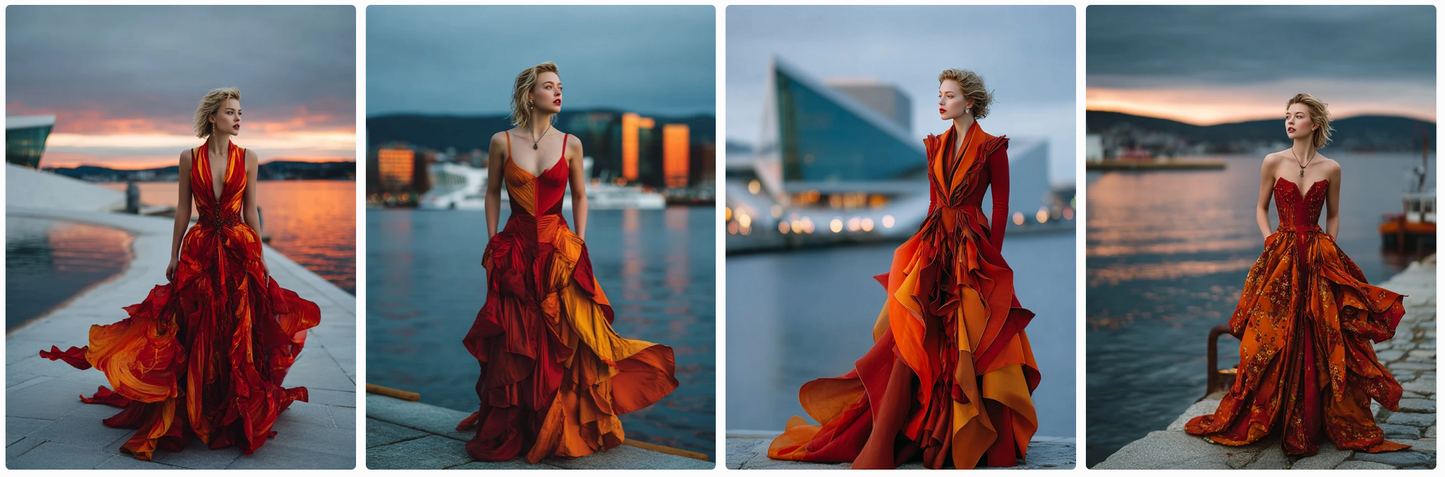 Couture Summer Dresses Inspired by European Artists — 30 MidJourney Prompts