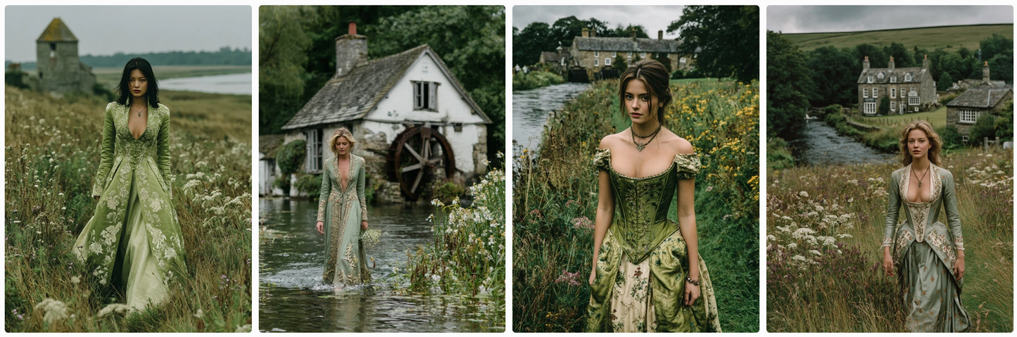 Couture Summer Dresses Inspired by European Artists — 30 MidJourney Prompts