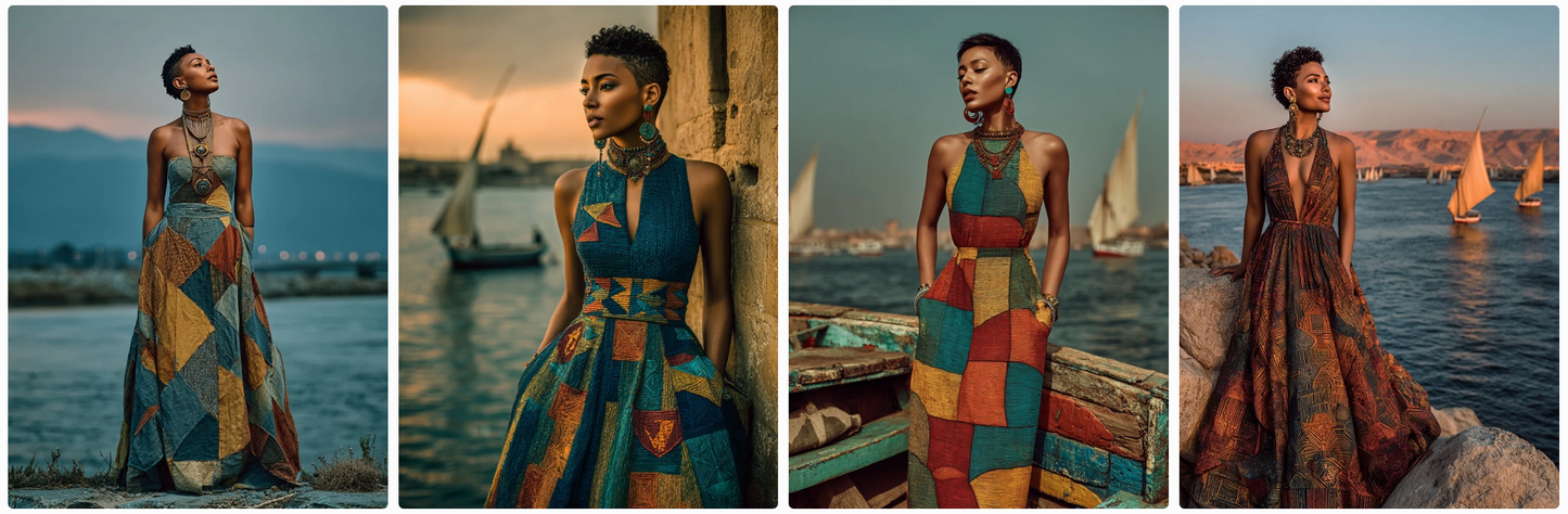 Couture Summer Dresses Inspired by African Artists — 30 MidJourney Prompts