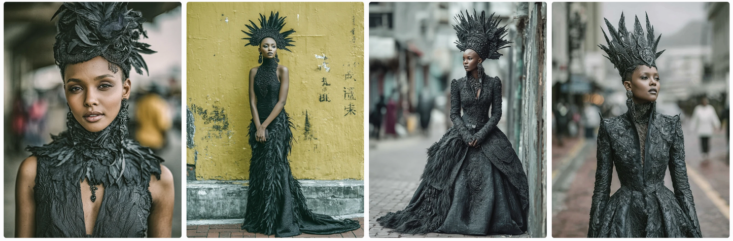 Couture Summer Dresses Inspired by African Artists — 30 MidJourney Prompts