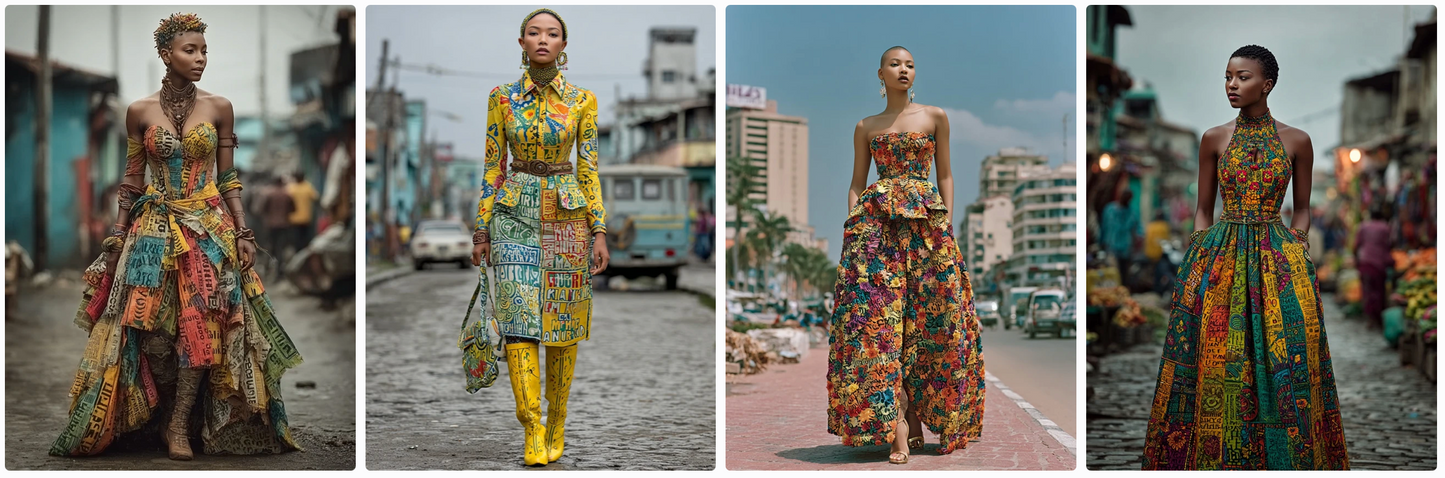 Couture Summer Dresses Inspired by African Artists — 30 MidJourney Prompts