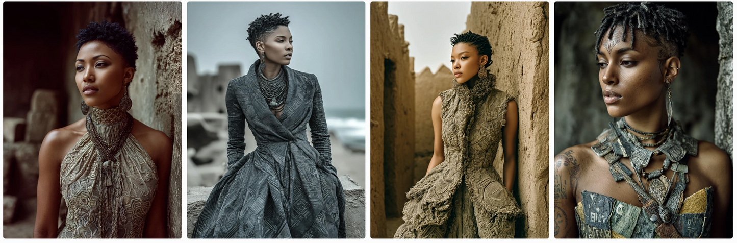 Couture Summer Dresses Inspired by African Artists — 30 MidJourney Prompts