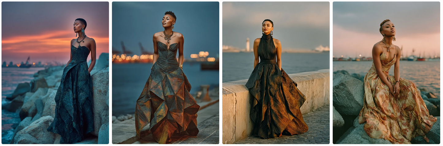 Couture Summer Dresses Inspired by African Artists — 30 MidJourney Prompts