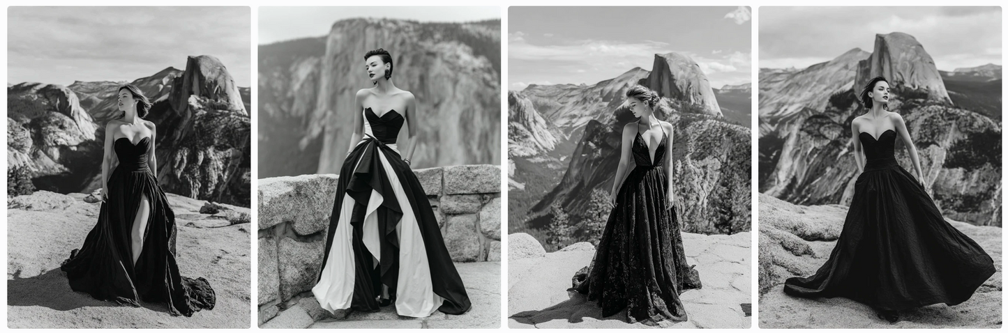 Couture Summer Dresses Inspired by North American Artists — 30 MidJourney Prompts