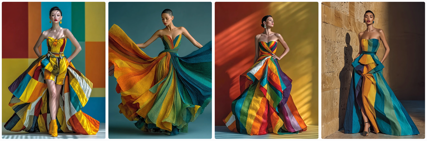 Couture Summer Dresses Inspired by South American Artists — 30 MidJourney Prompts