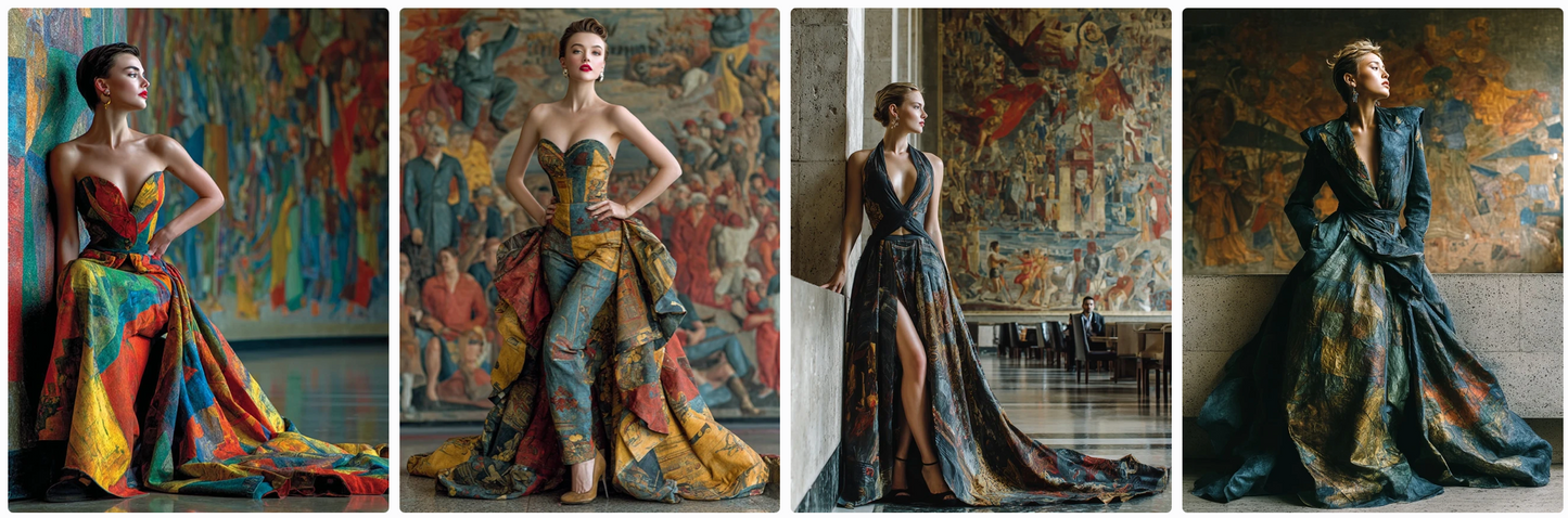 Couture Summer Dresses Inspired by South American Artists — 30 MidJourney Prompts