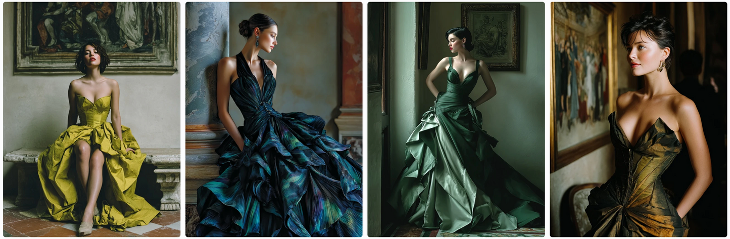 Couture Summer Dresses Inspired by South American Artists — 30 MidJourney Prompts