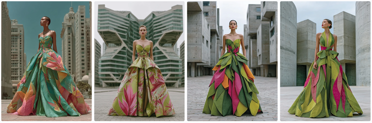 Couture Summer Dresses Inspired by South American Artists — 30 MidJourney Prompts