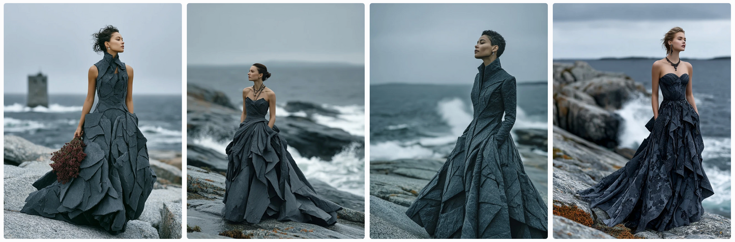 Couture Summer Dresses Inspired by Swedish and French Artists — 60 MidJourney Prompts