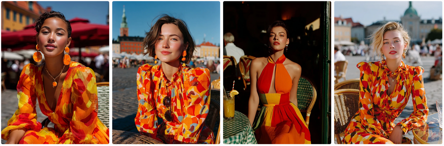 Couture Summer Dresses Inspired by Swedish and French Artists — 60 MidJourney Prompts