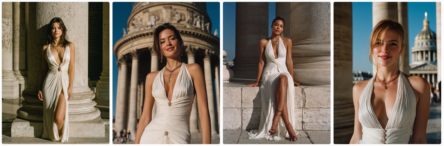 Couture Summer Dresses Inspired by Swedish and French Artists — 60 MidJourney Prompts