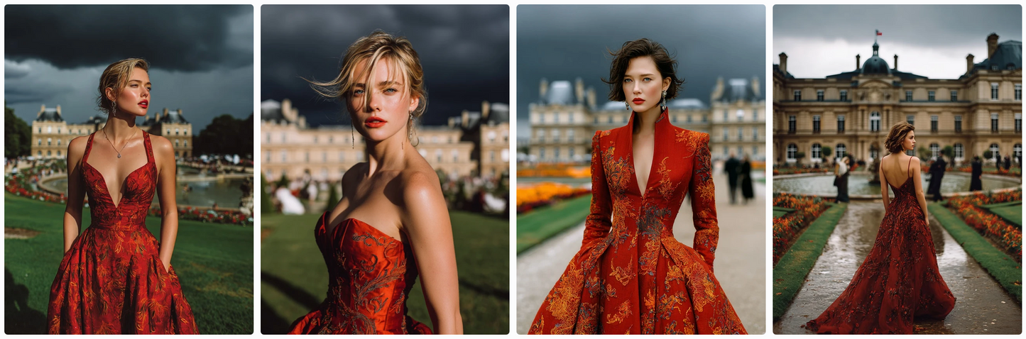 Couture Summer Dresses Inspired by Swedish and French Artists — 60 MidJourney Prompts
