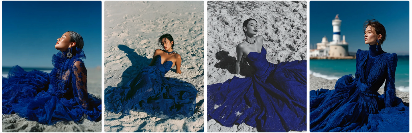Couture Summer Dresses Inspired by Swedish and French Artists — 60 MidJourney Prompts