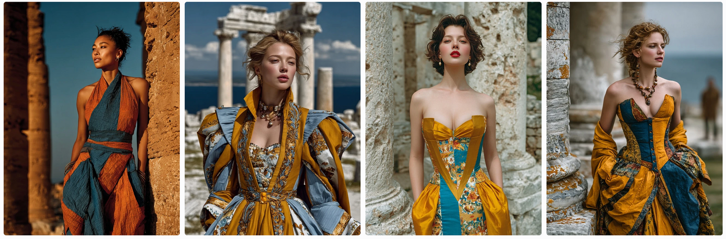 Couture Summer Dresses Inspired by Swedish and French Artists — 60 MidJourney Prompts