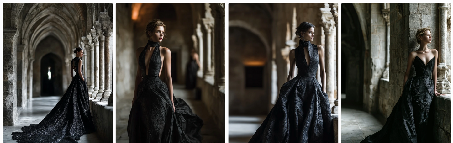 Couture Summer Dresses Inspired by Swedish and French Artists — 60 MidJourney Prompts