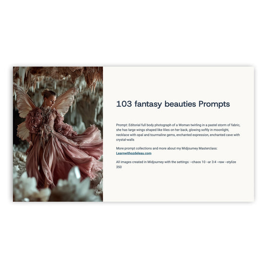 103 Fairies — A Magical Prompt Collection
