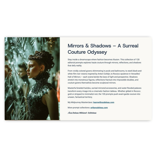 Mirrors & Shadows – 116 Haute Couture Prompts