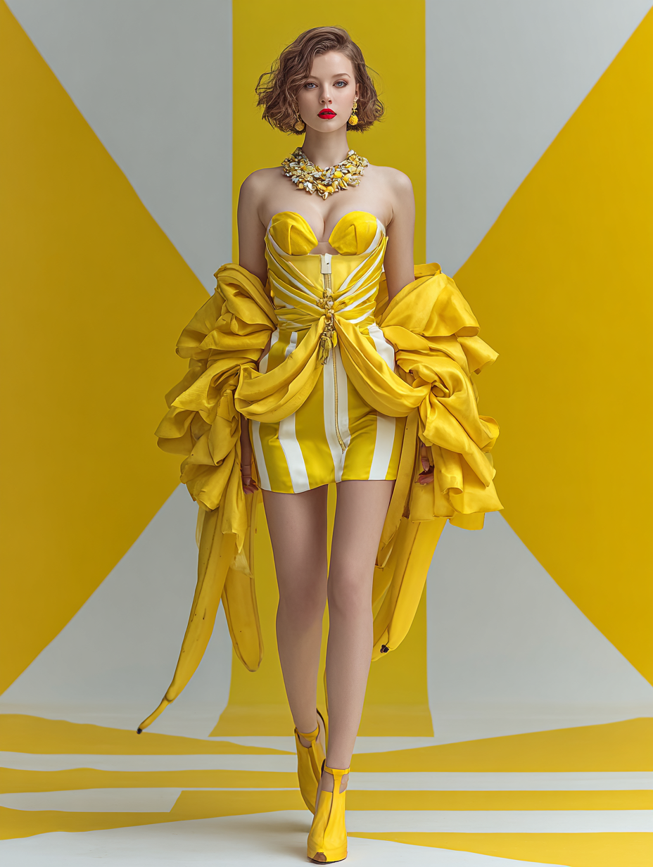 Fruit & Vegetables inspired Couture — 60 MidJourney Prompts